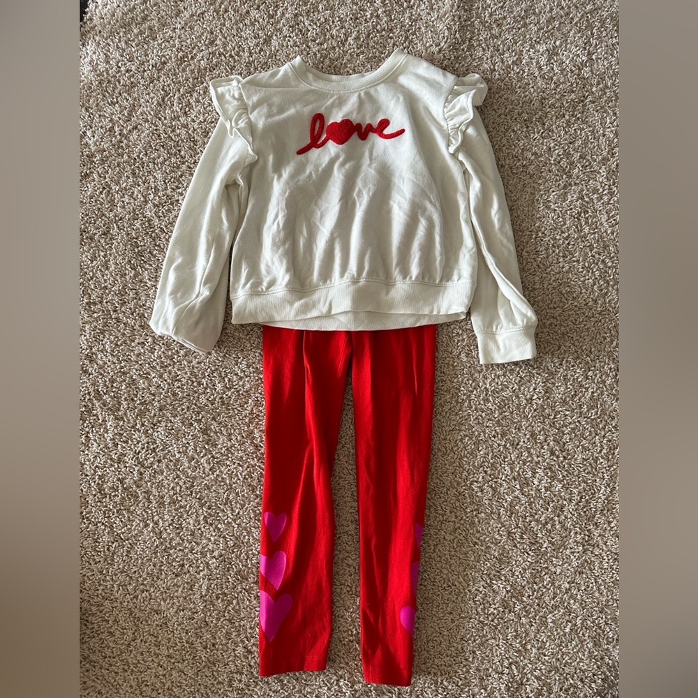 Valentine girl’s outfit